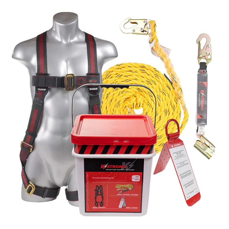 Kstrong 50 Ft. Roofers Kit With Elite 5 Point Harness 1