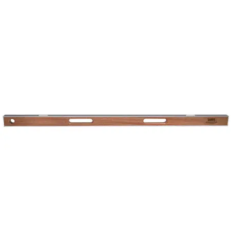 Kraft Slal48 48” Professional Asphalt Mahogany I-Beam Level (2 Vials) 1