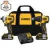 Dewalt-Atomic-20-Volt-Max-Cordless-Brushless-Compact-Drill-Impact-Combo-Kit-2-Tool-With-2-1-3Ah-Batteries-Charger-Bag 1