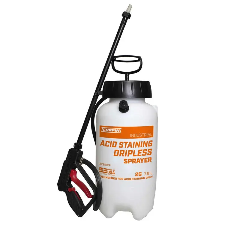 Chapin 22251Xp: 2-Gallon Industrial Dripless Acid Staining & Acid Cleaning Tank Sprayer 1