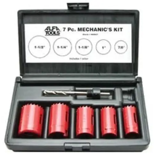 8Pc Bi-Metal Plumbers Hole Saw Kit 1
