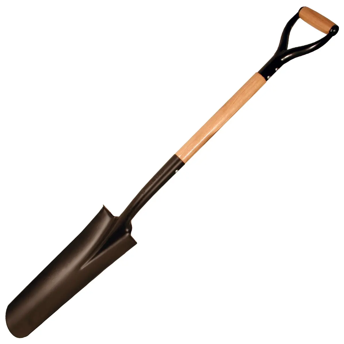 Round Blade Drain Spade With "D" Handle 1