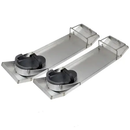 28" X 8" Lightweight Stainless Steel Knee Boards (Pair) 1