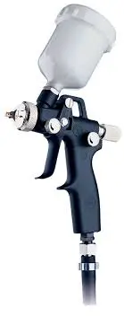 Pilot Mini Medium Pressure Airspray Manual Gun - Gravity Feed 1