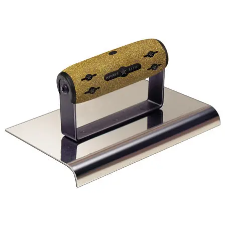 6" X 6" 5/8"R Elite Series Five Star™ Stainless Steel Cement Edger 1