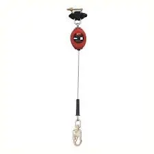 Kstrong® Brute Backer Single Le 8.5 Ft. Cable Srl-Le With Snap Hook At Connector End And Shock Pack With Twin Srl Connector At Top (Ansi) 1