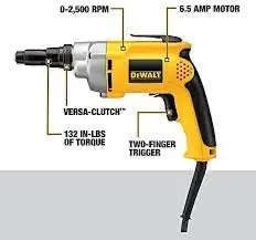 Dewalt Dw267 6.5-Amp 2,000 Rpm Variable Speed Reversing Versa-Clutch Screw Gun 1