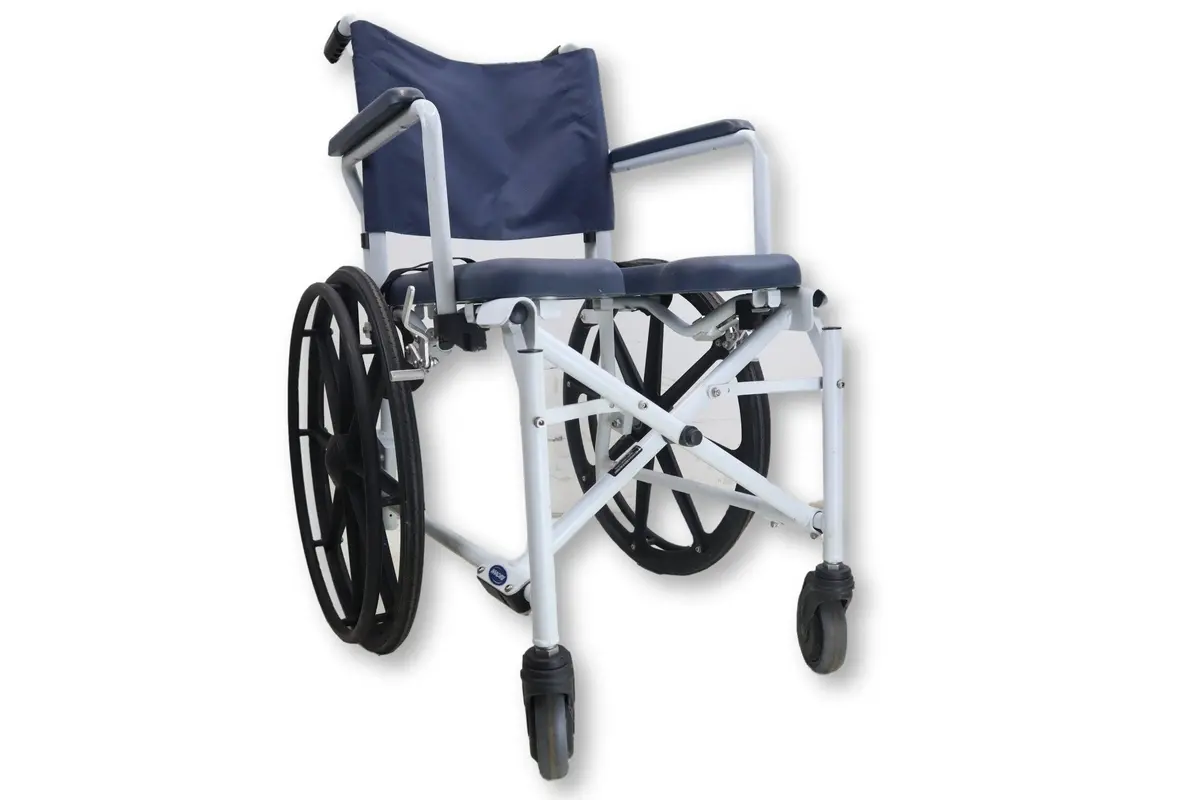 Invacare Mariner Rehab Shower Chair Commode | 18" X 18" Padded Seat Cushion 1