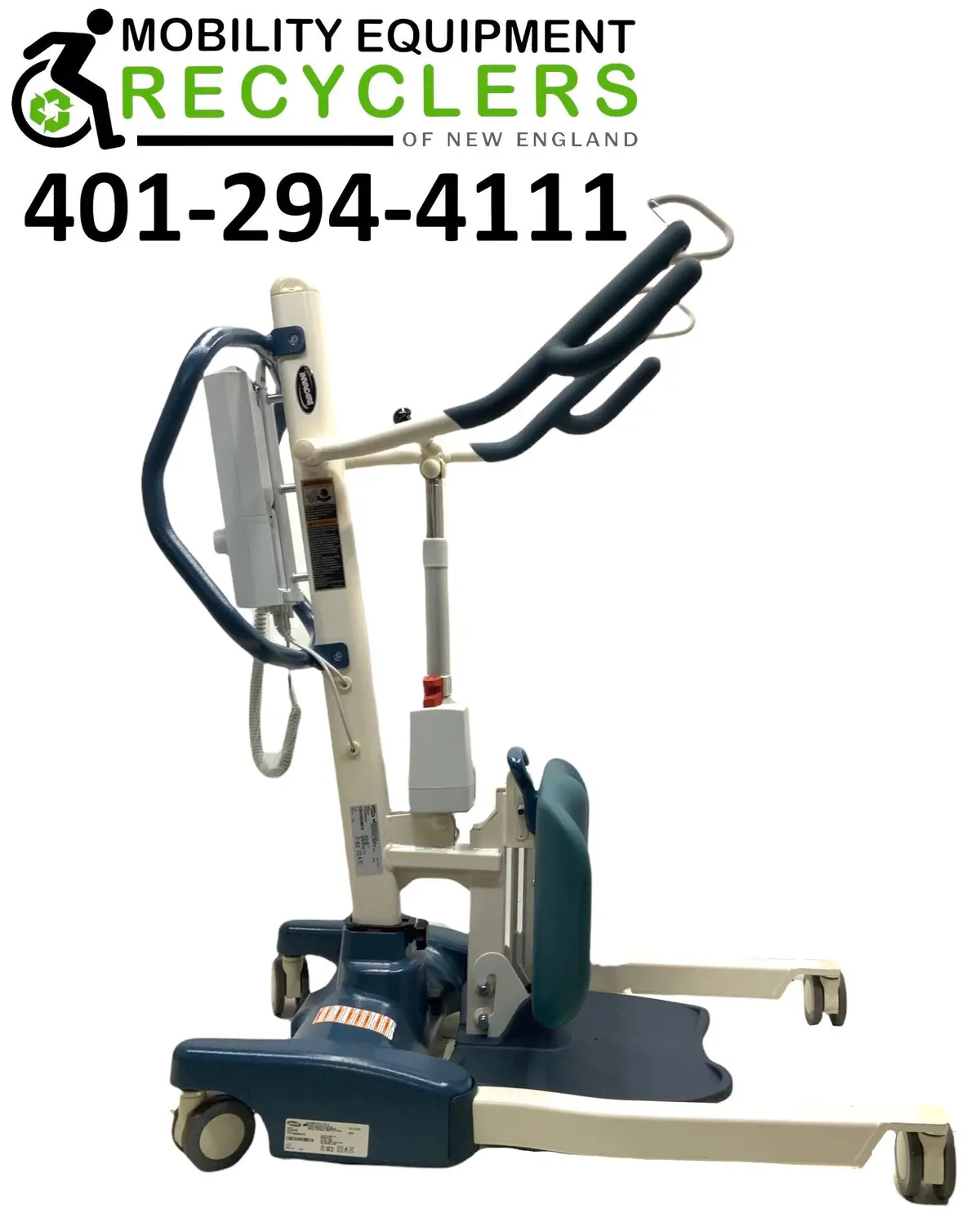 Invacare Roze Electric Patient Lift | 37 - 63.5 Inches | Power Operated Base, Sling Included, Adjustable Knee Pads, Detachable Foot Plate, Locking Casters 2