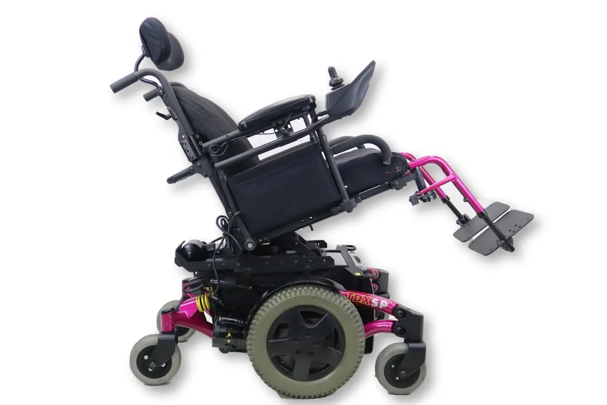 Invacare Tdx Sp Electric Wheelchair | Tilting Function | Swing Away Legrest | 17" X 20" Seat 1