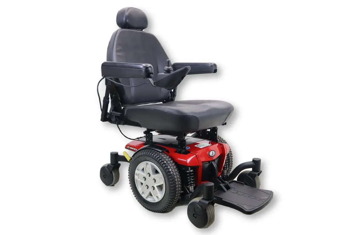 Jazzy 600 Es Electric Powered Wheelchair | 21" X 21" Seat | 300 Lbs. Weight Capacity 1