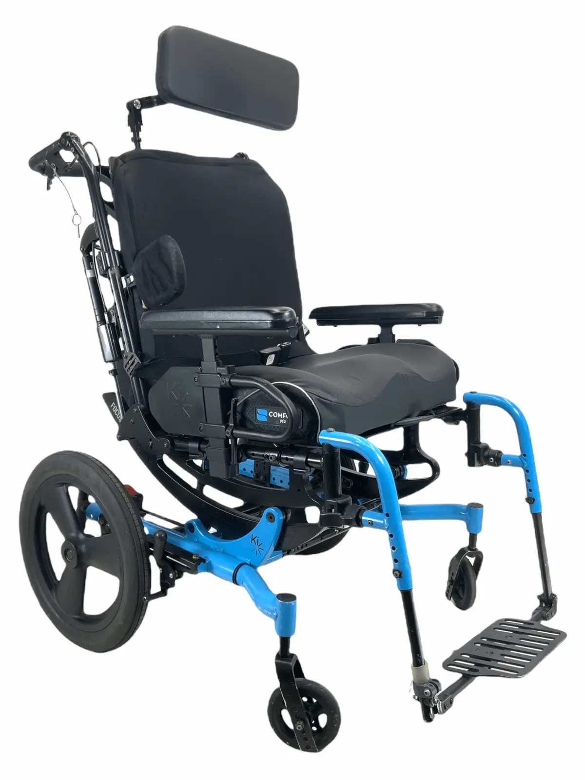 Ki Mobility Focus Cr Tilt-In-Space Manual Wheelchair 20" X 17" Seat | -5° - 50° Tilt | Height Adjustable Armrests | Adjustable Headrest 1