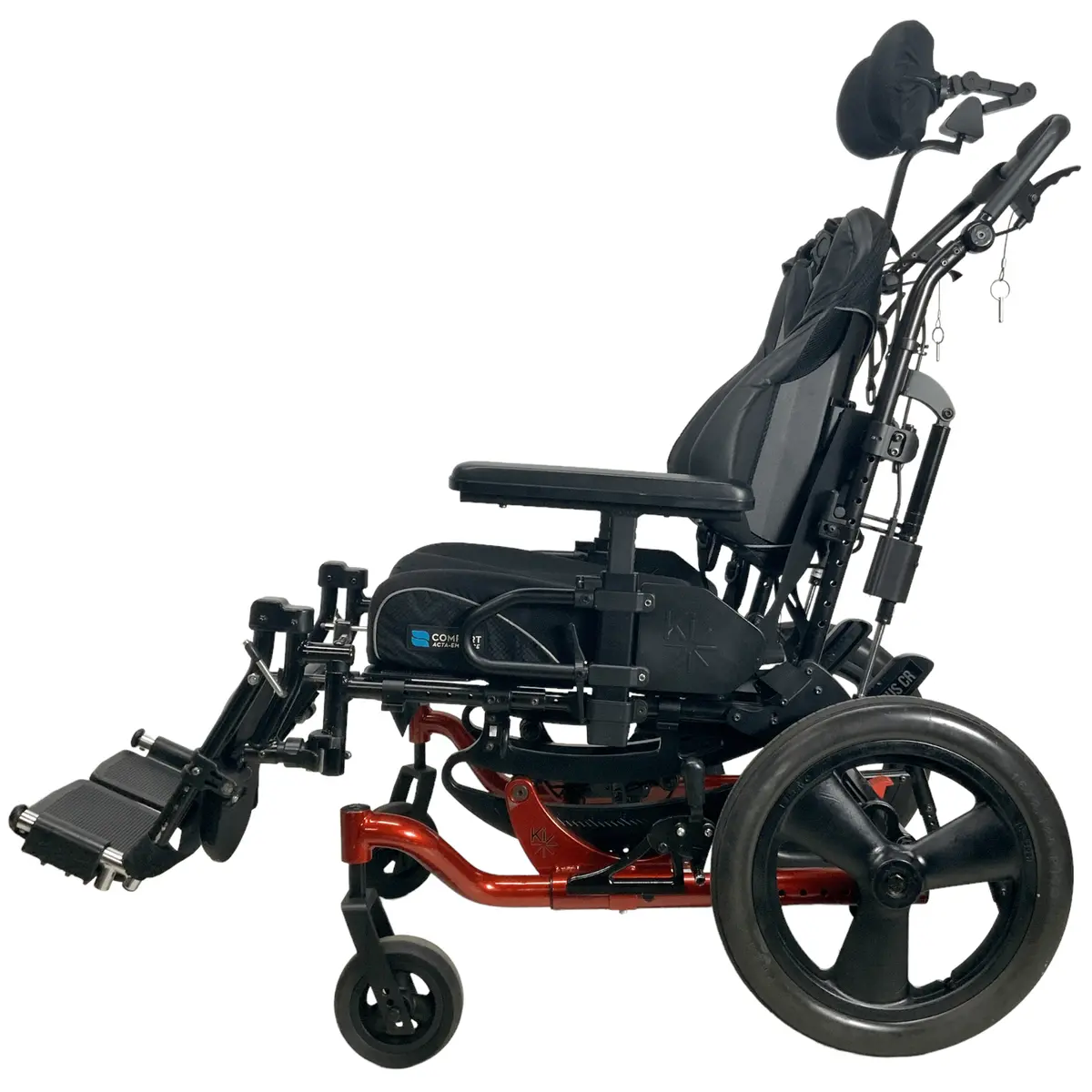 Ki Mobility Focus Cr Tilt-In-Space Manual Wheelchair | 17 X 17 Seat | Reclining Backrest, Transit Kit 2