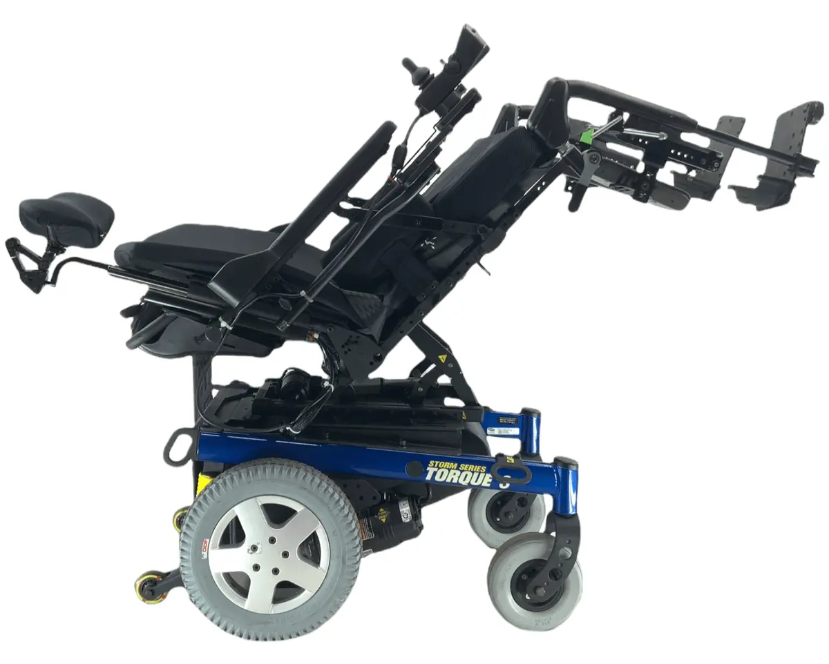 Like-New Invacare Storm Series Torque 3 Rehab Power Chair | 22 X 19 Seat |  Tilt, Recline 1