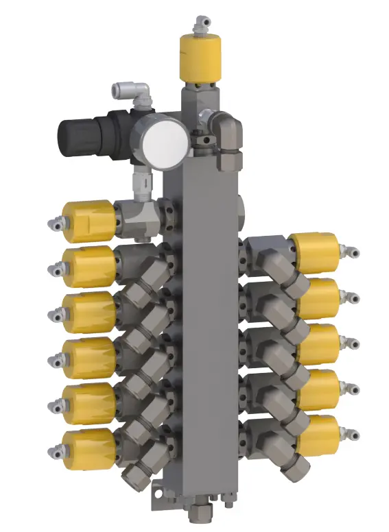 Ccv-5100 Low Pressure Color Change Valve Stack Assembly 1