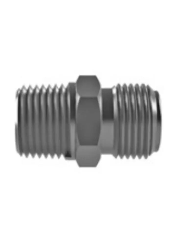 Hosco Sst Stainless Steel Fittings And Adaptors, Thread X Thread Straights, Male Tapered X Male Straight 1