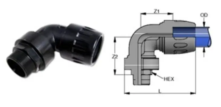 Dan-Am Air 1" Npt Threaded 90 1