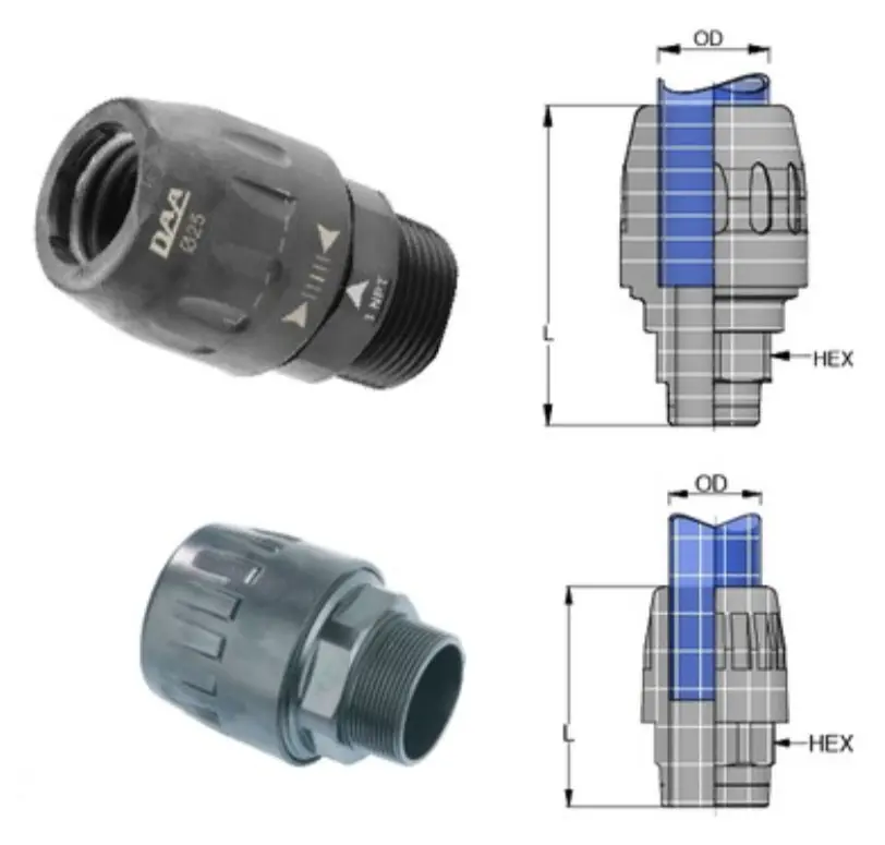 Dan-Am Air 1/2" Npt Threaded Connection 1