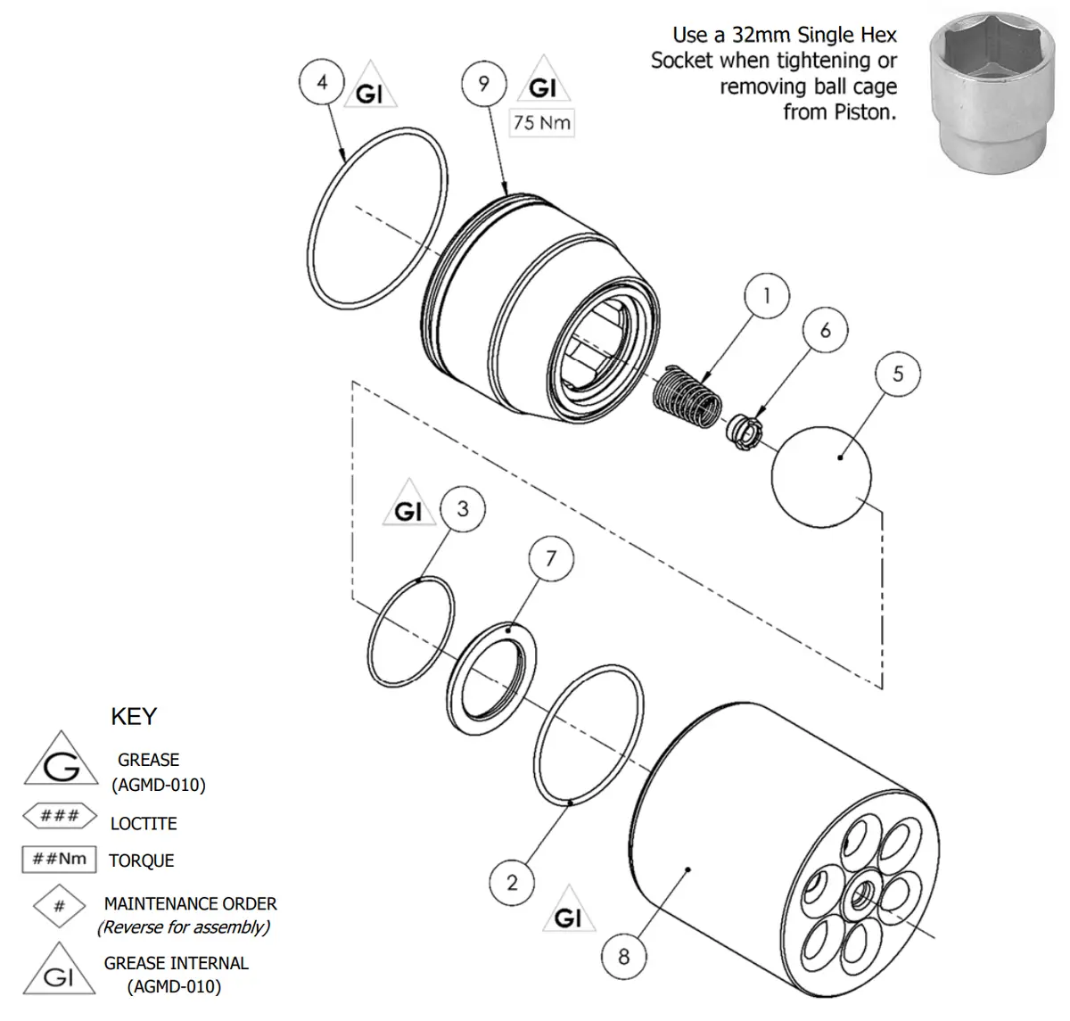 Binks Maple Pump Ø63.17 X 2.62 O-Ring 1