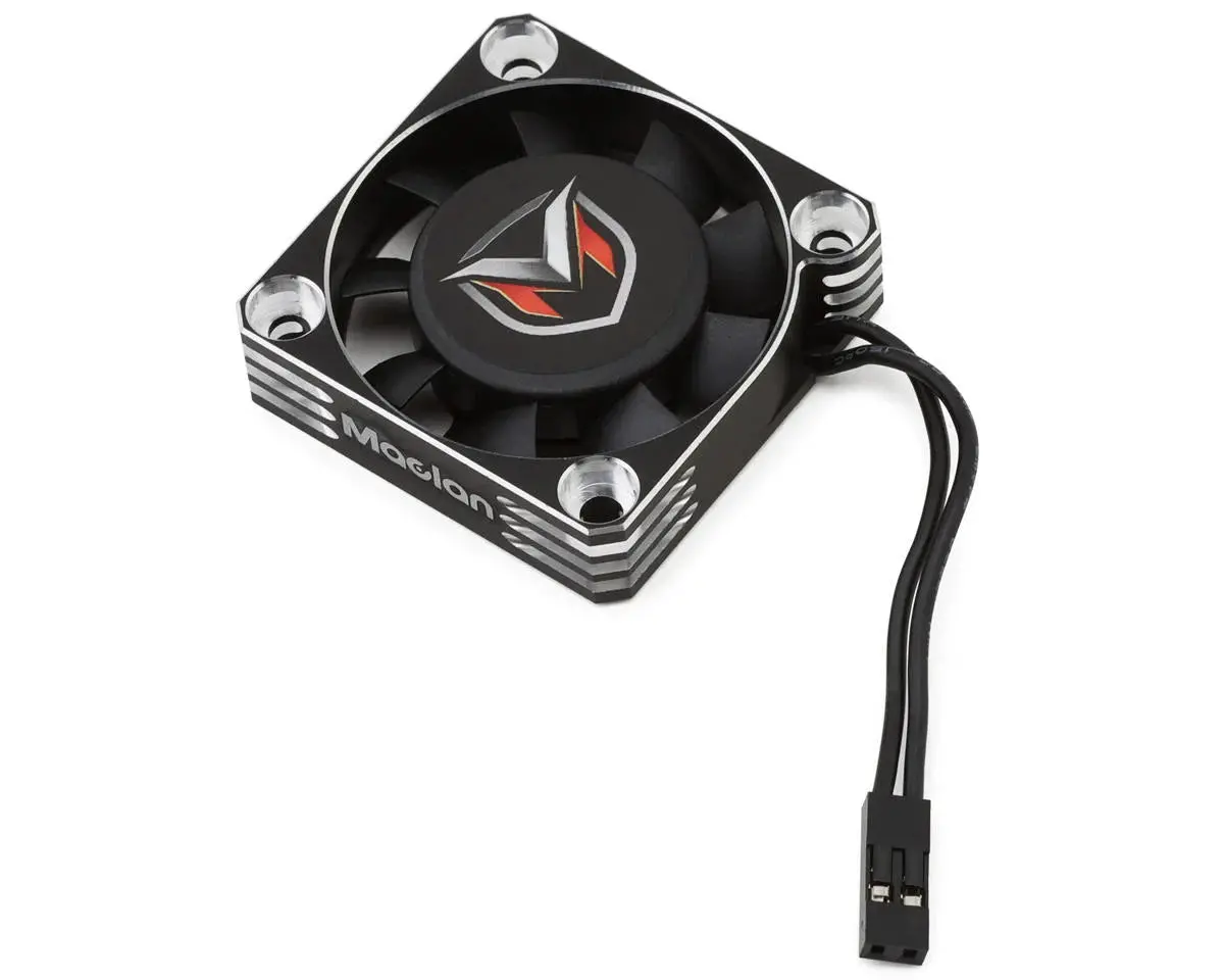 40Mm Aluminum Hurricane V2 Motor Fan (Black/Silver) 1