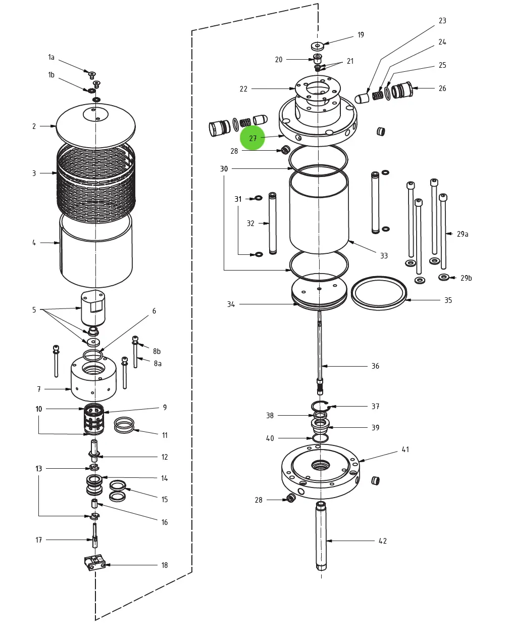 Upper Flange #27; Medusa™ Pump 1