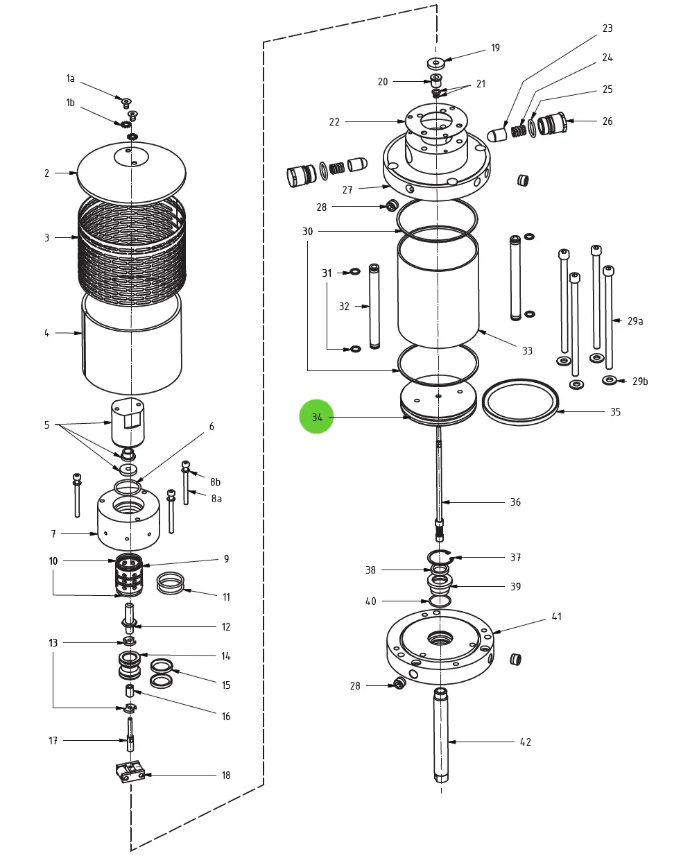 Air Motor Piston #34; Medusa™ Pump 1