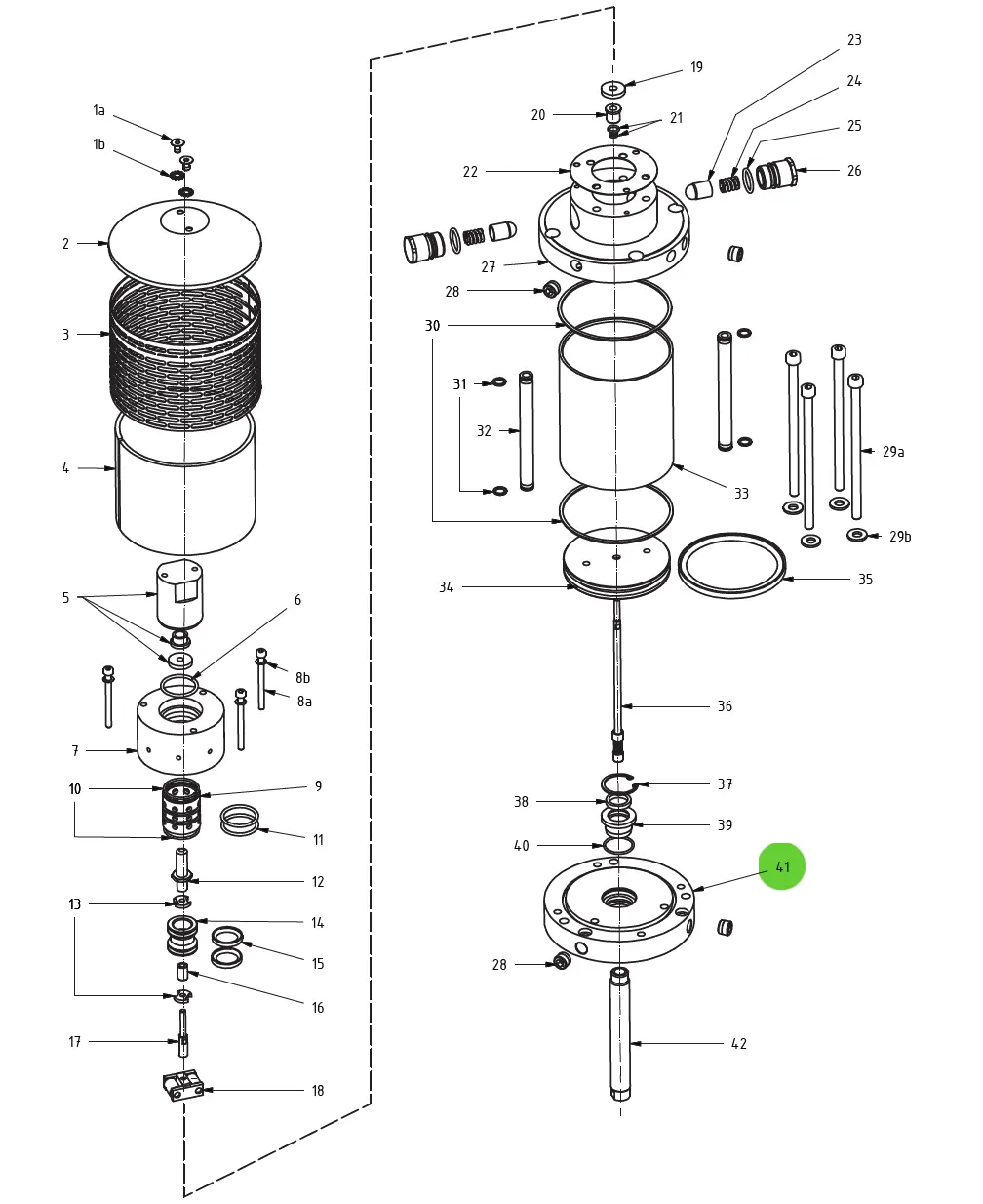 Lower Flange #41; Medusa™ Pump 1