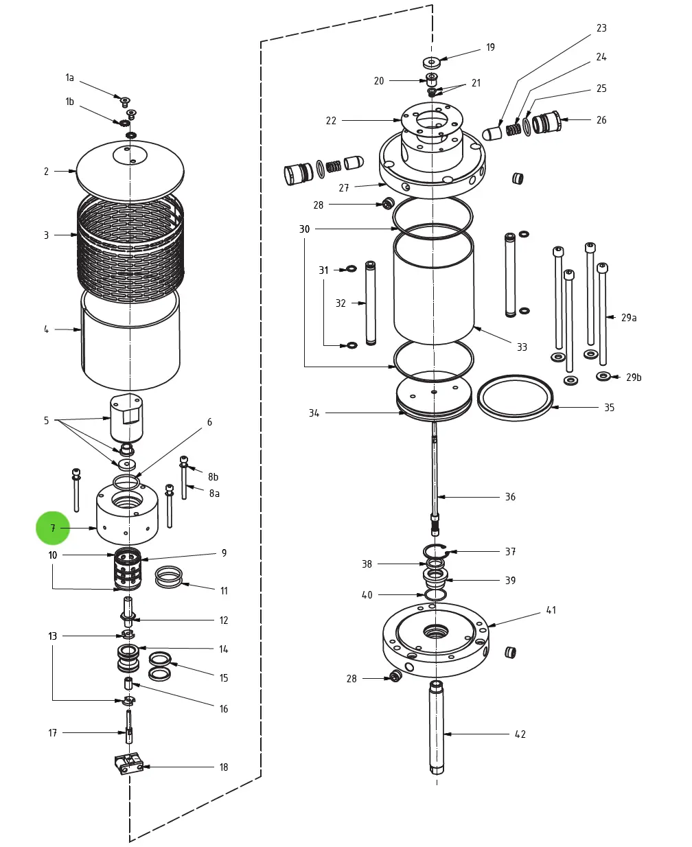 Intermediate Body #7; Medusa™ Pump 1
