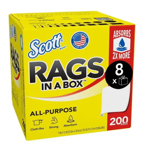 Scott® 75260 Disposable Rag In A Box™, 8 Boxes 2