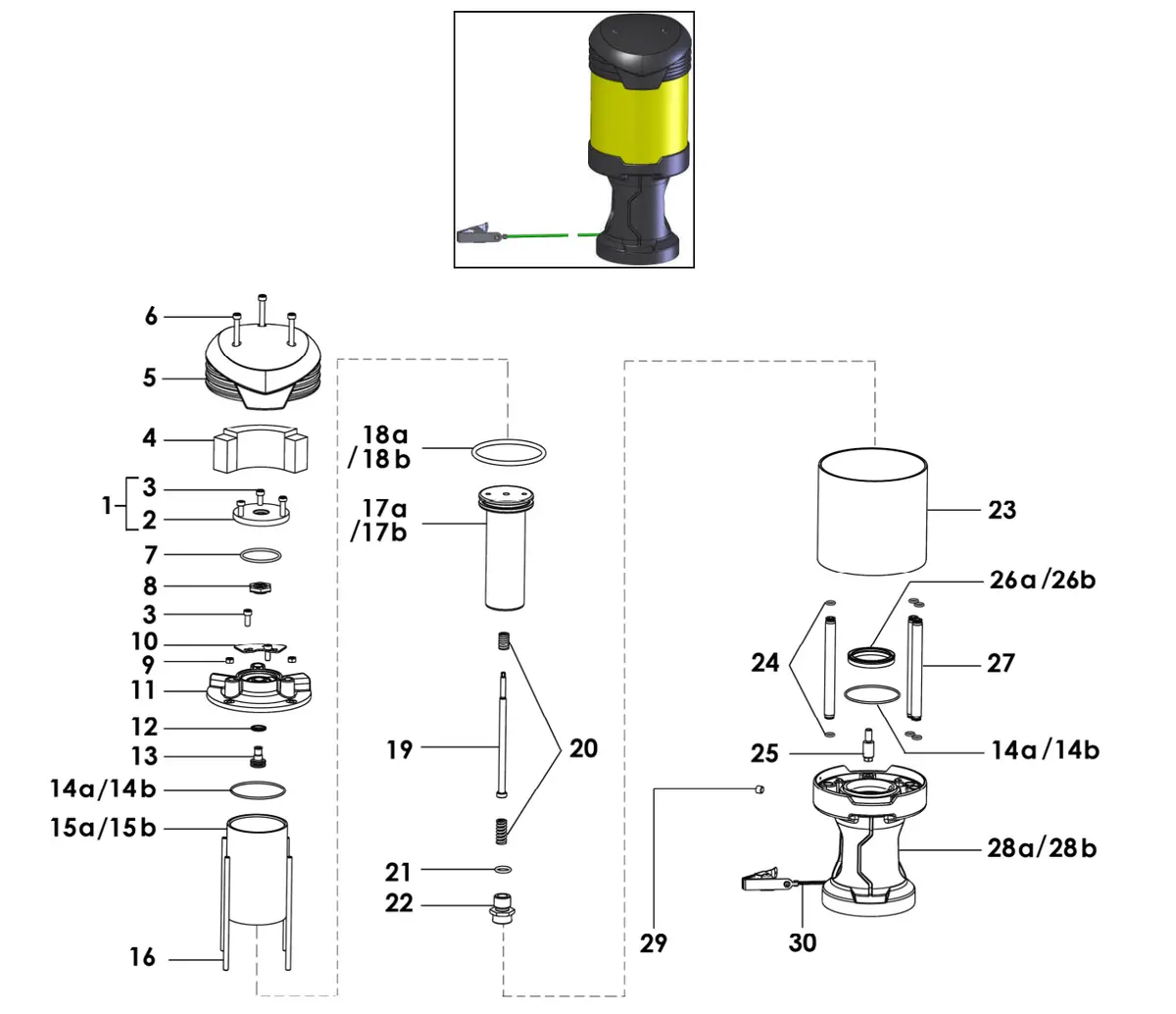 Sames® 144-130-190 Servicing Kit - Motor 420-4 1