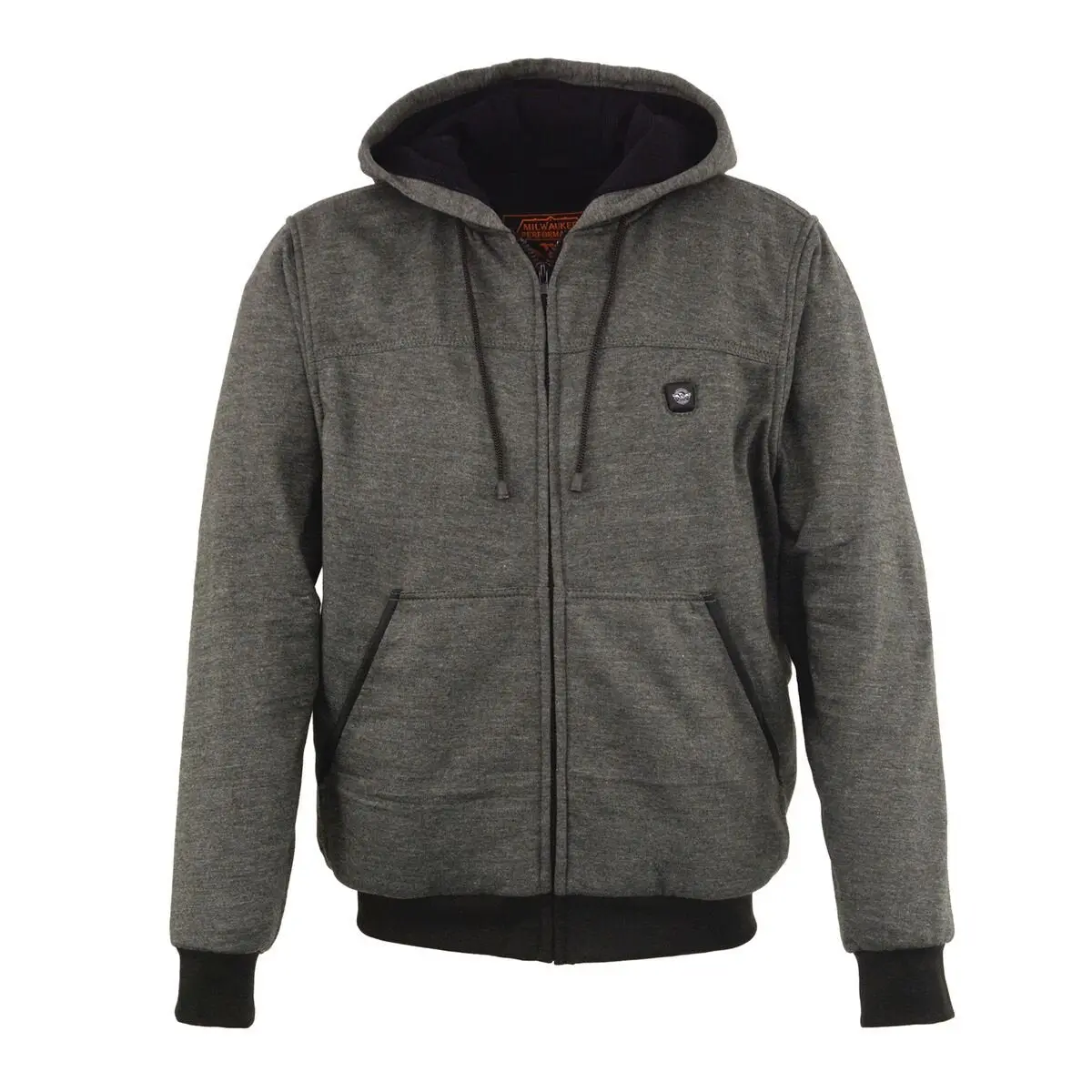 Nexgen Heat Mpm1717dual Technology Men's “Fiery’’ Heated Hoodie - Grey Sweatshirt Jacket For Winter W/ Battery Pack 1