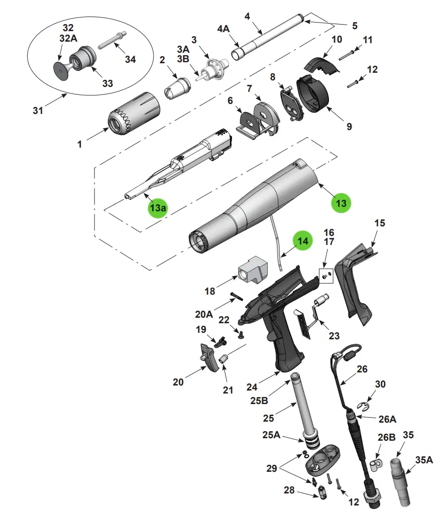 Aftermarket Nordson® 1608280 Kit, Negative Power Supply And Body Assembly (Non-Oem) 1