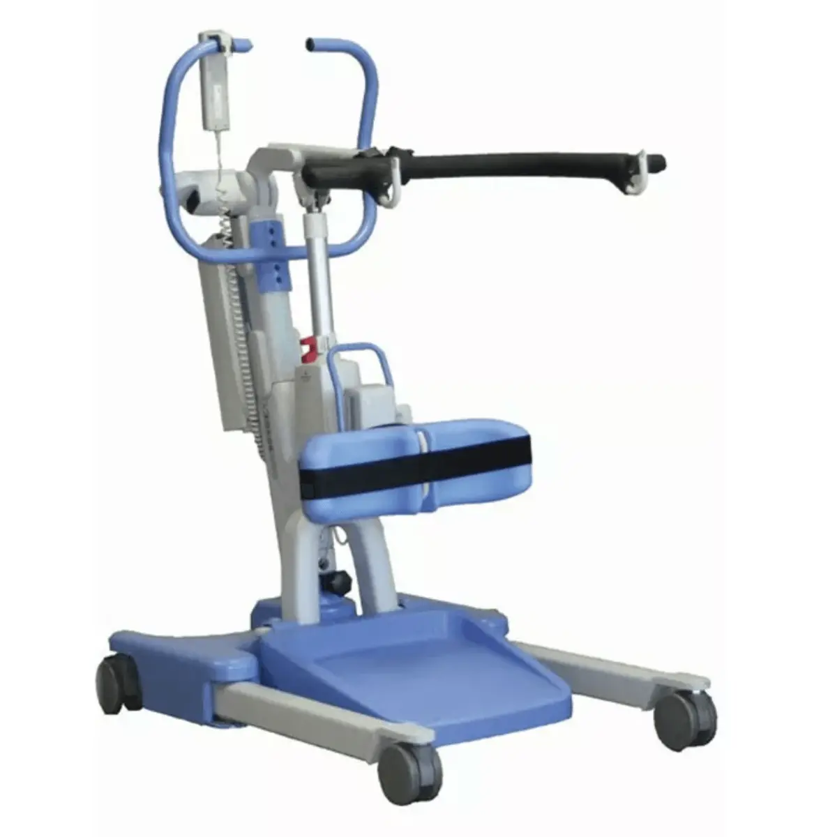New Joerns Hoyer Elevate Stand Assist Patient Lift | 37 - 64.7 Inches |  Power Operated Base, Sling Included, Adjustable Knee Pads, Detachable Foot Plate, Locking Casters 1