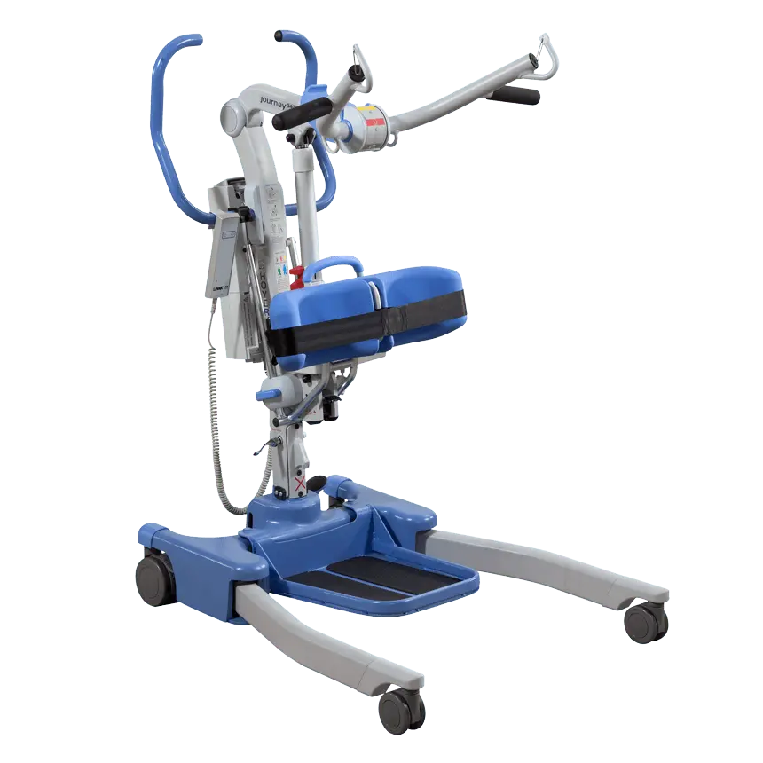 New Joerns Hoyer Journey Stand Assist Patient Lift | 28.4 - 60.2 Inches |  Disassembles For Storage, Adjustable Knee Pads, Detachable Foot Plate, Locking Casters 1