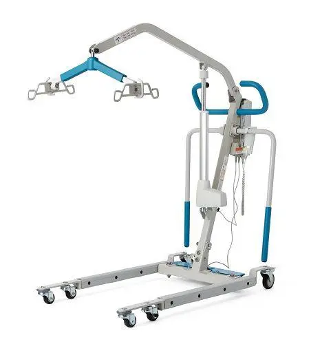 New Medline Mds450el Electric Patient Lift | 8 - 70 Inches |  Power Operated Base, Lifts Patient From Floor, Locking Casters 1