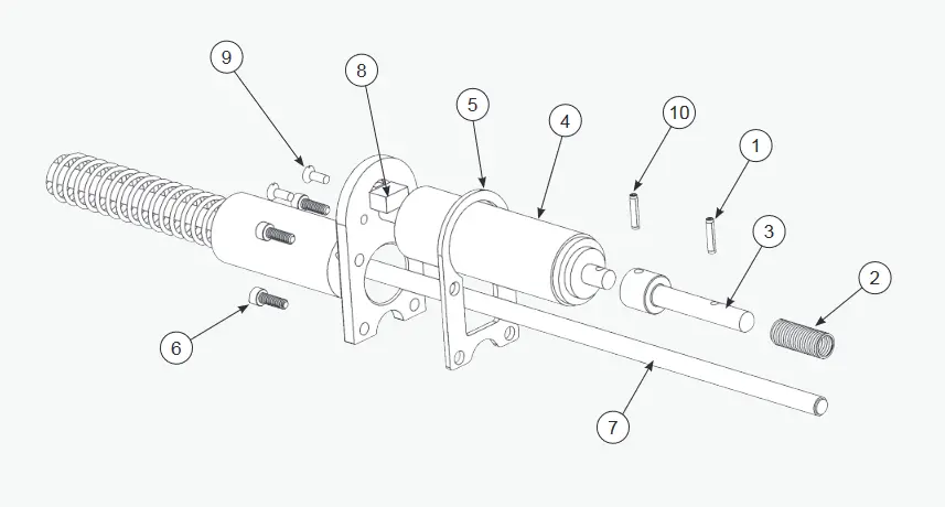 Ransburg #2 Process Gun Electric Motor Assembly 1