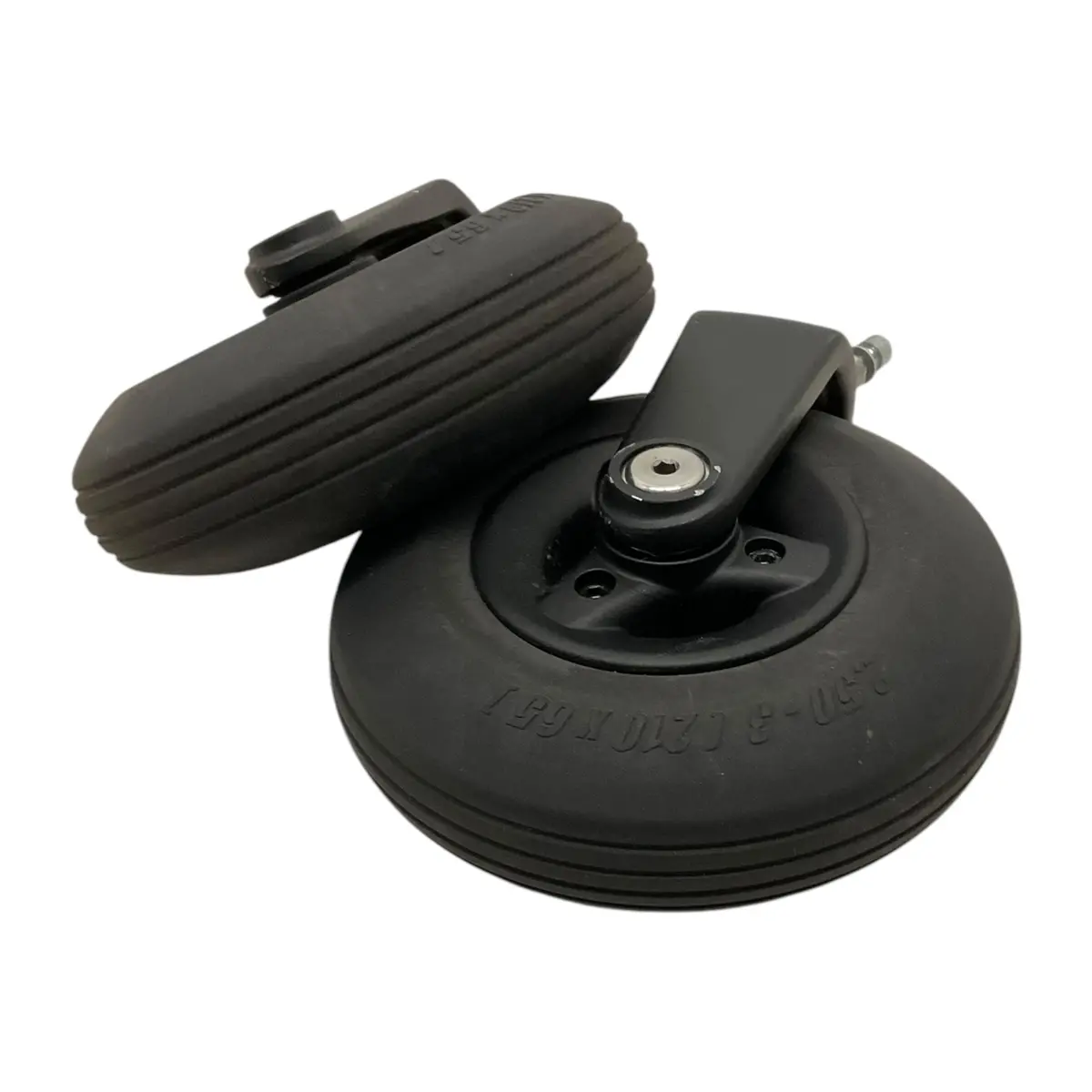 Set Of 8 X 2.5 In Caster Wheels With Forks For Permobil F3 & F5 Power Chairs | 210 X 65 1