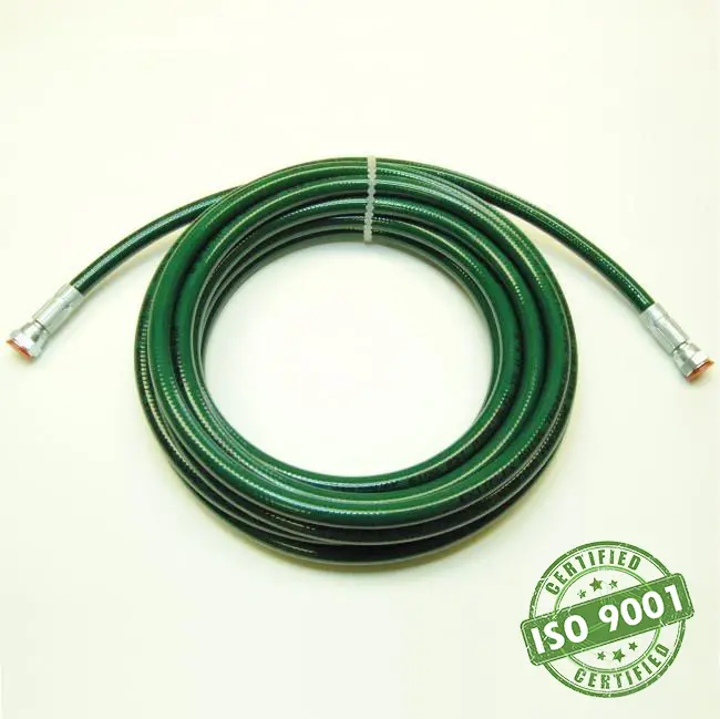 1/4” Airless Fluid Hose – Green (6100 Psi) - Fittings: 1/4" Females 1
