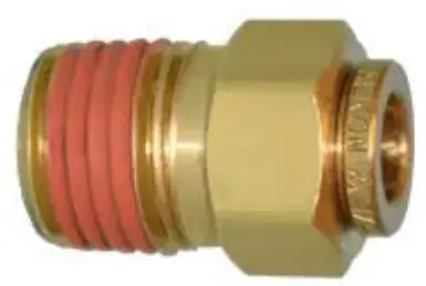 Push To Connect Tube X M.Npt Straight Adapter - Brass 1