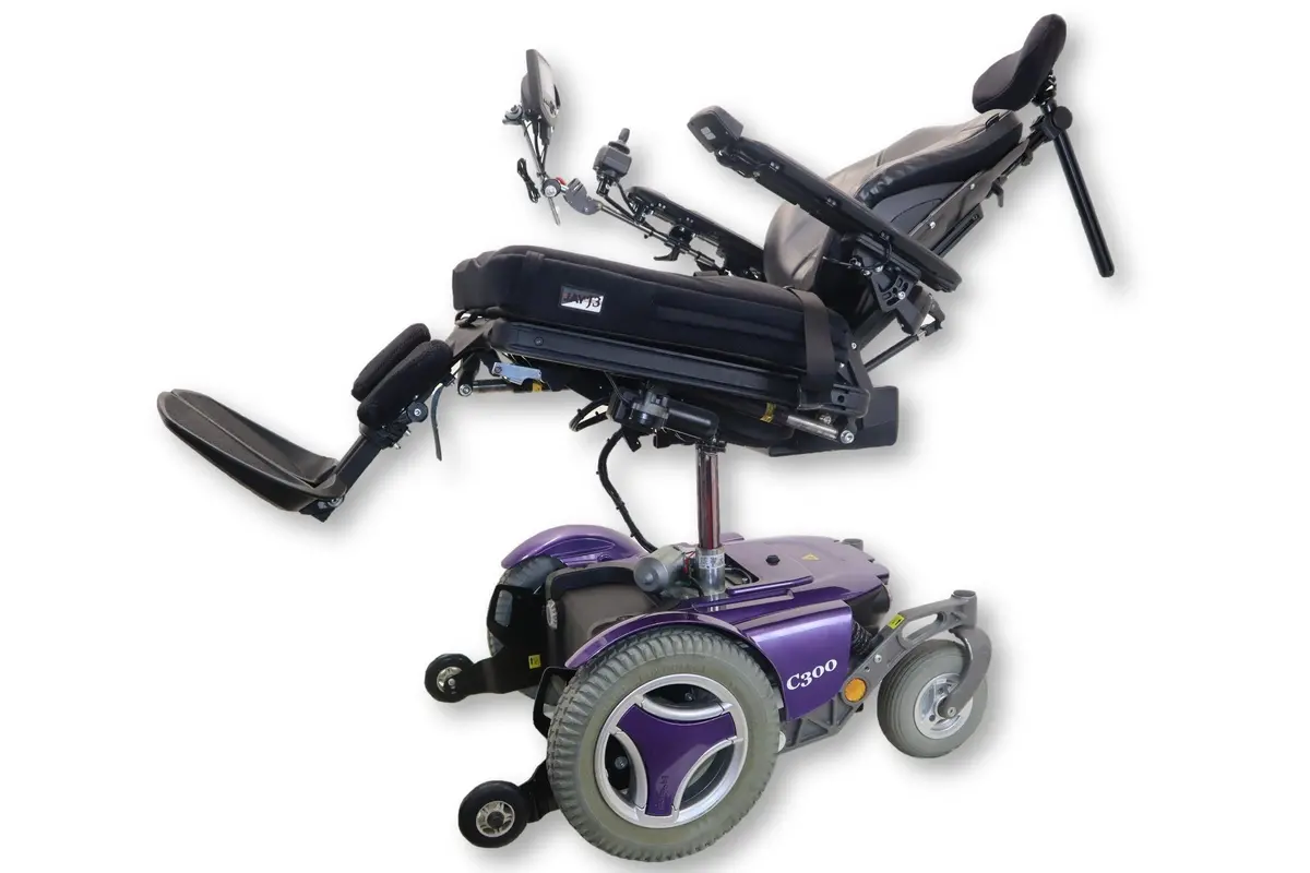 Permobil C300 Power Chair | Seat Elevate, Tilt, Recline & Legs | 20" X 19" Seat 1