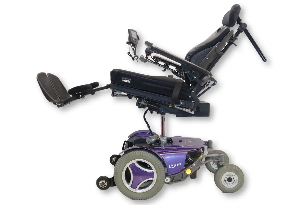 Permobil C300 Power Chair | Seat Elevate, Tilt, Recline & Legs | 20" X 19" Seat 2