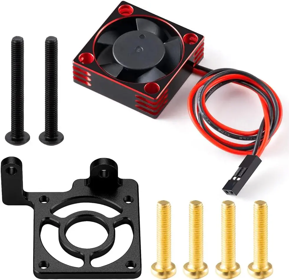 30X30mm Rc Cooling Fan Mount With Heatsink For Traxxas Bandit 1