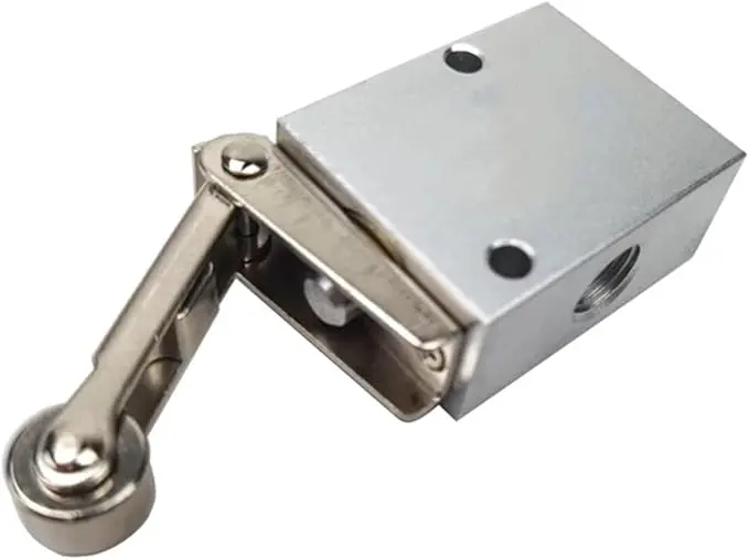 Pneumatic Mechanical Valve With Manual Switch, 3-Way, 2-Position 1