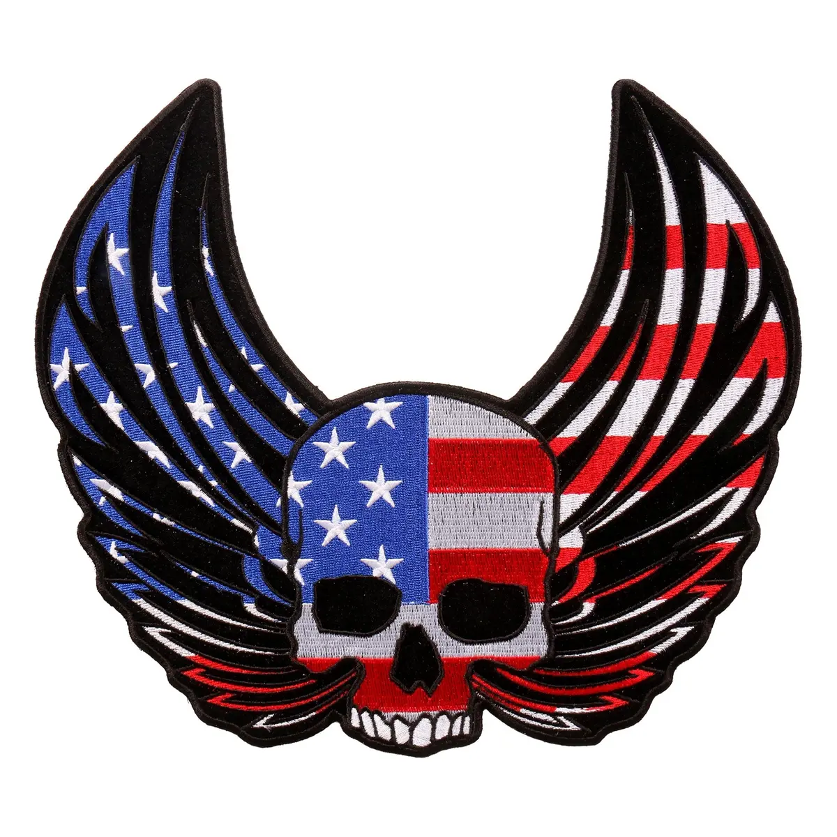 Skull Wings 10" X 9" Patch 1
