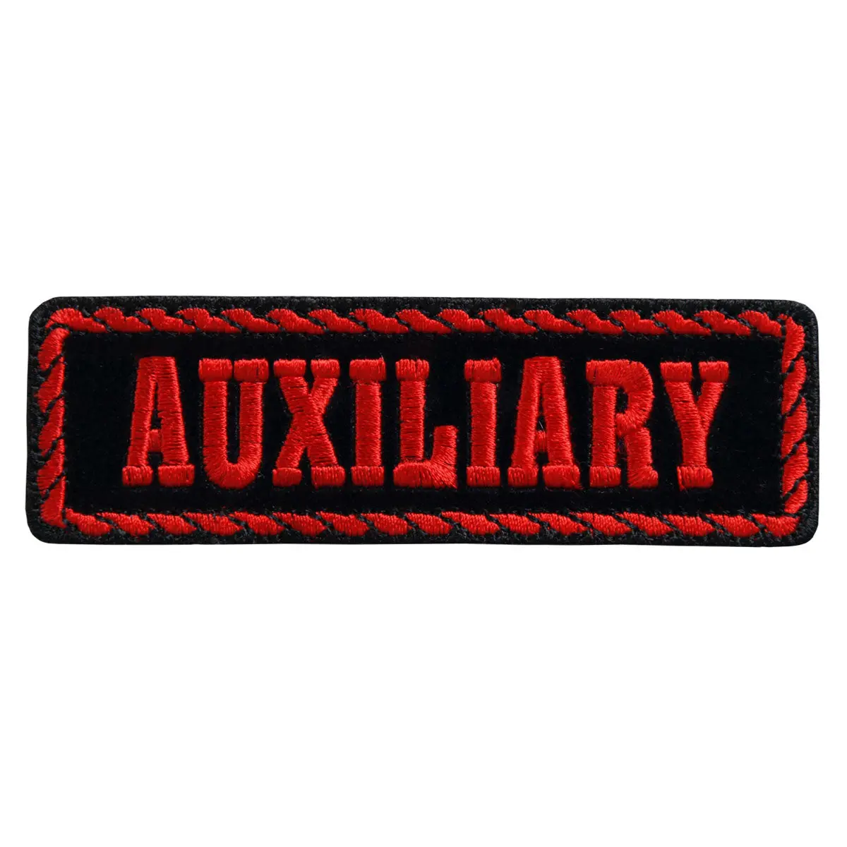 Red Officer Auxiliary 4" X 1" Patch 1