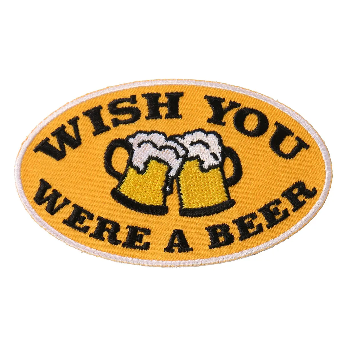 Wish You Were A Beer 4"X2" Patch 1