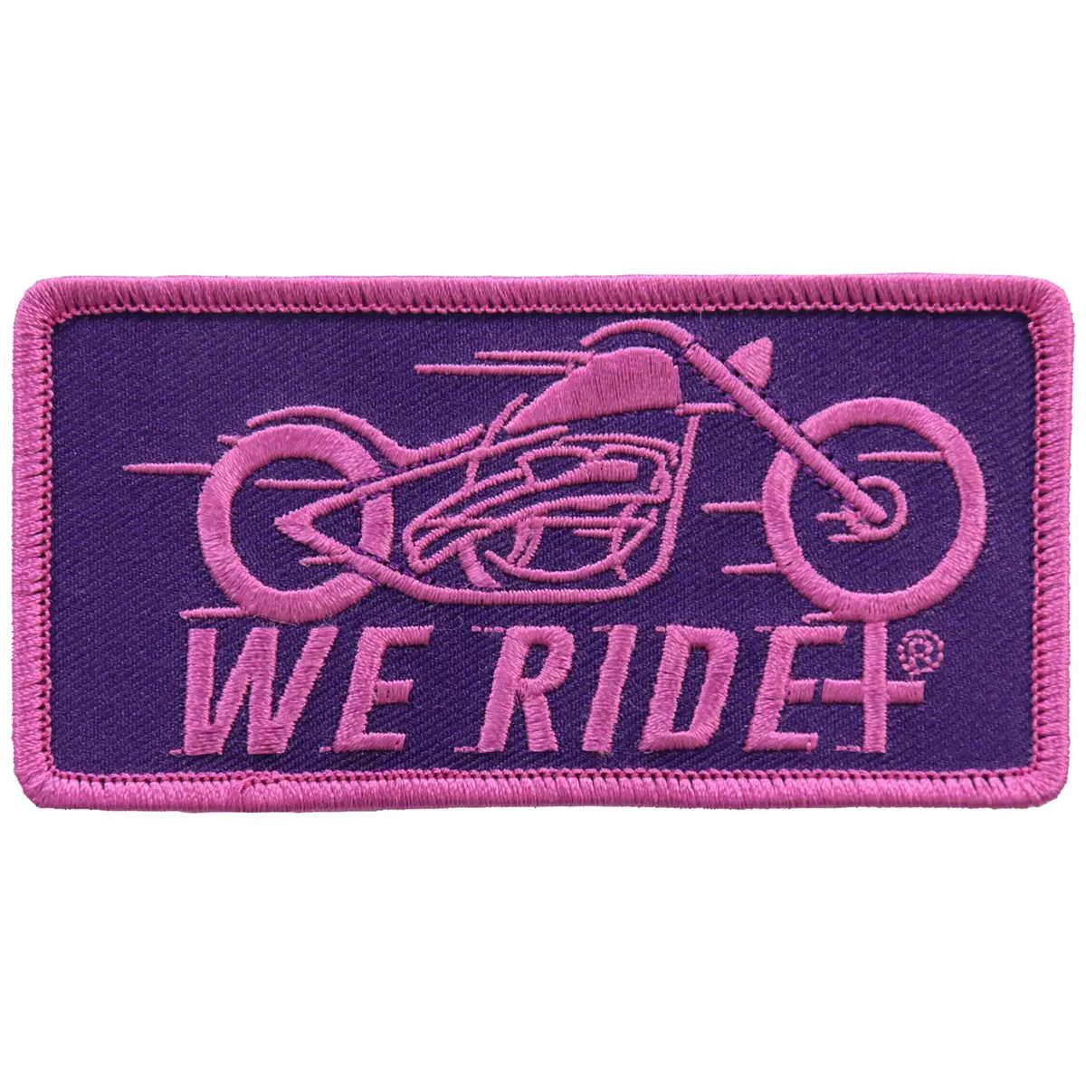 Ppl9748 4 Inch We Ride Pink Bike Patch 1