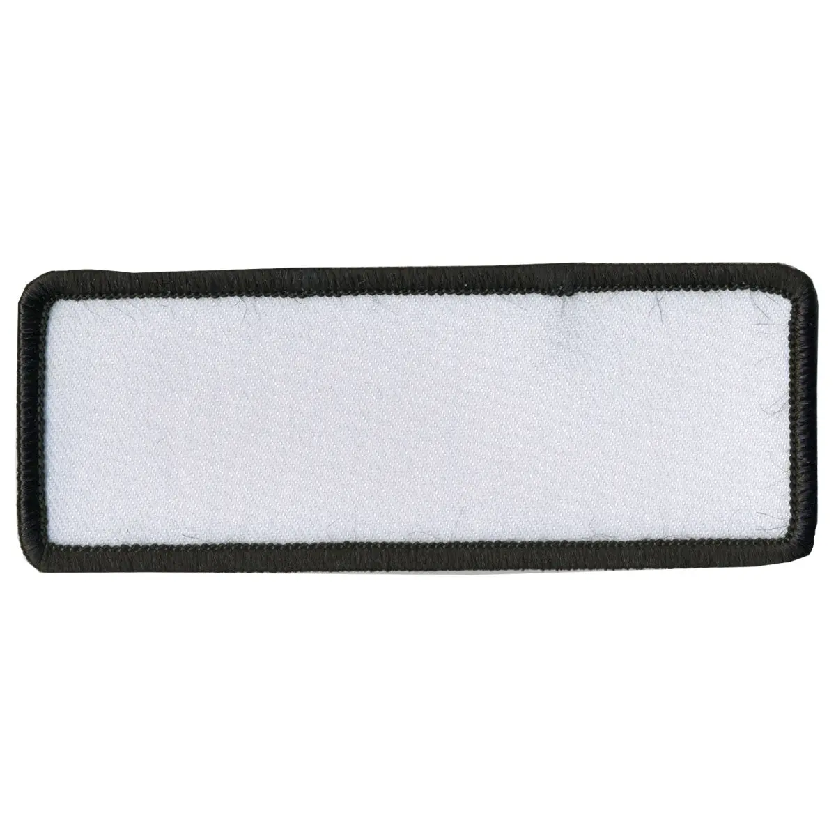 Blank White W/ Black Trim 4" X 1.5" Patch 1