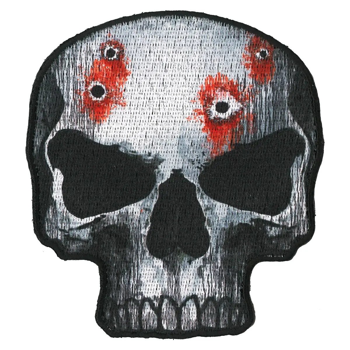 Ppq1383 Jumbo Skull 4" Patch 1