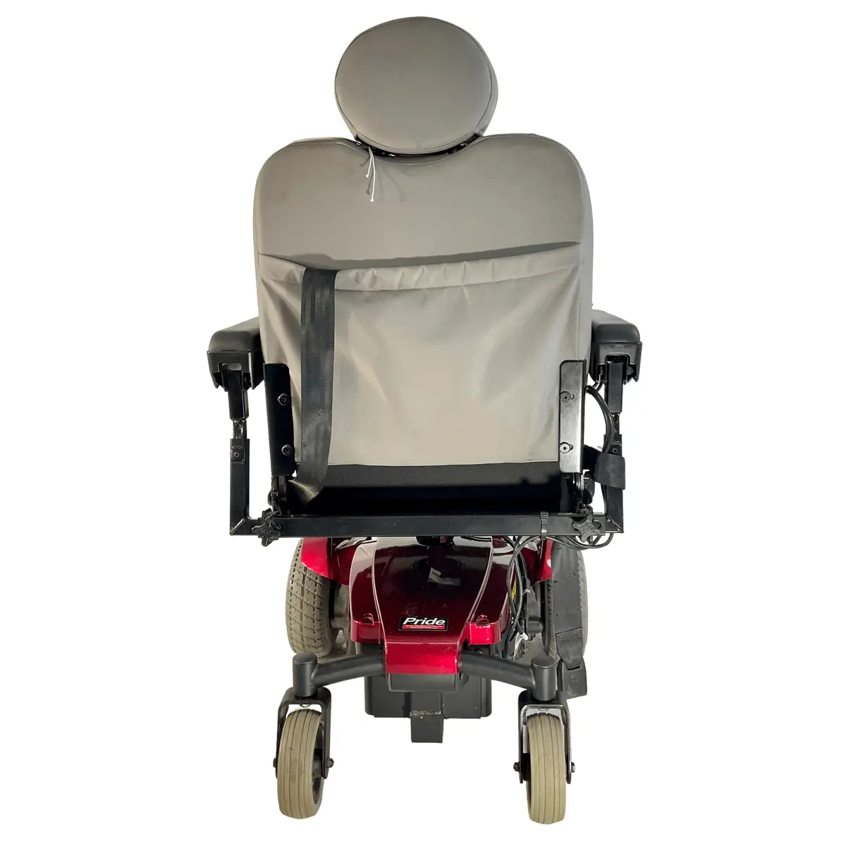 Pride Mobility Jazzy Select Power Chair | 18 X 20 Seat | Seat Pan Style Seat W/ Cushion | Red Shroud 2